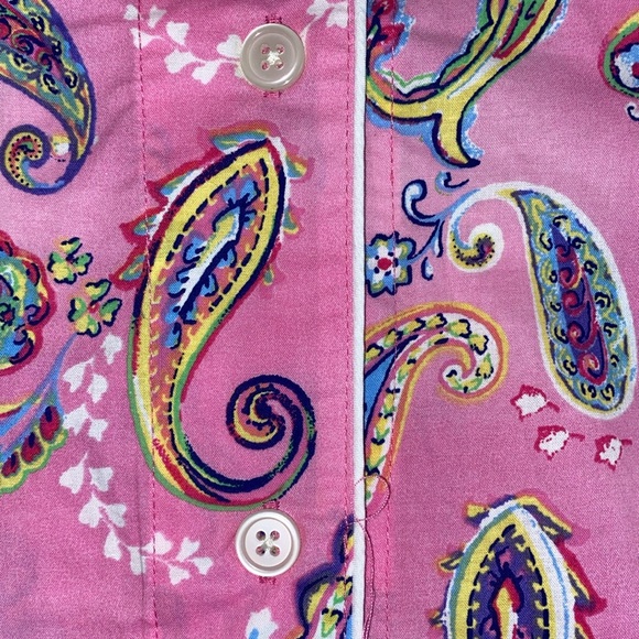 🏇LAUREN RALPH LAUREN MAN Tailored Pink Paisley Print Top ONLY - Picture 10 of 12